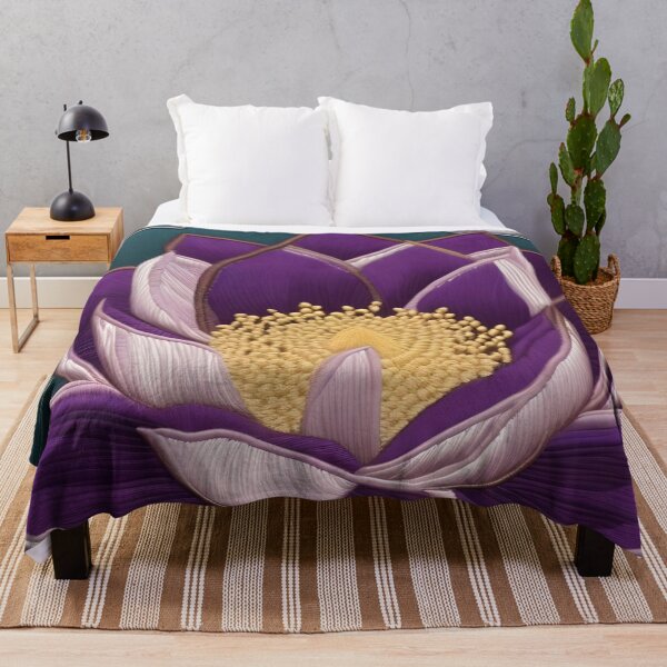 Item preview, Purple Lotus Flower With Yellow Pistils designed and sold by Ciervo Primavera.