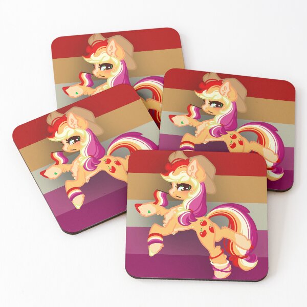 Item preview, Lesbian Applejack w/ background designed and sold by dovahkiira.