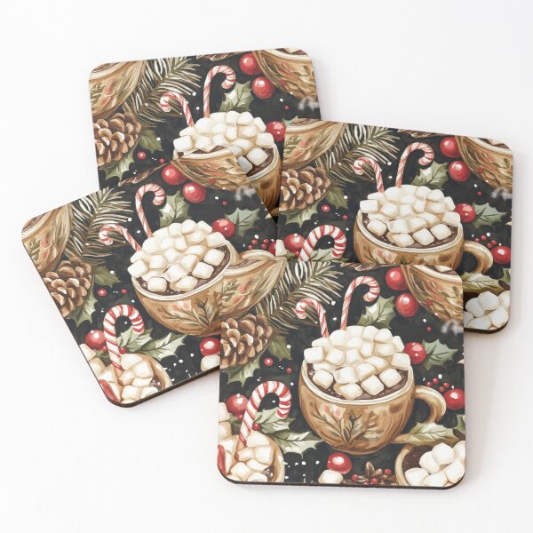Item preview, Warm Hot Cocoa Christmas Delight designed and sold by digitalvintage.