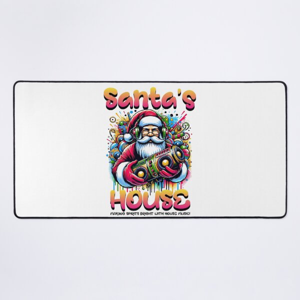 Item preview, HOUSE MUSIC  - Santa's House (Black)  designed and sold by Discothreadz.