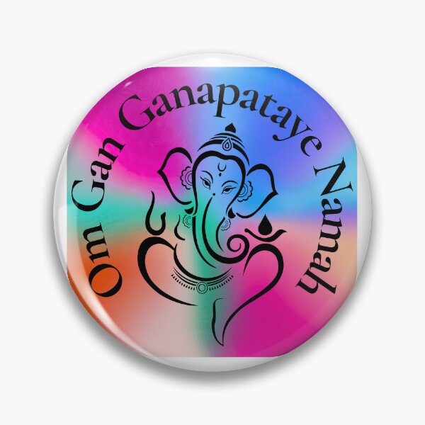 Item preview, Ganesh Mantra Vibrantly Colored Spiritual Design designed and sold by Fredster1966.