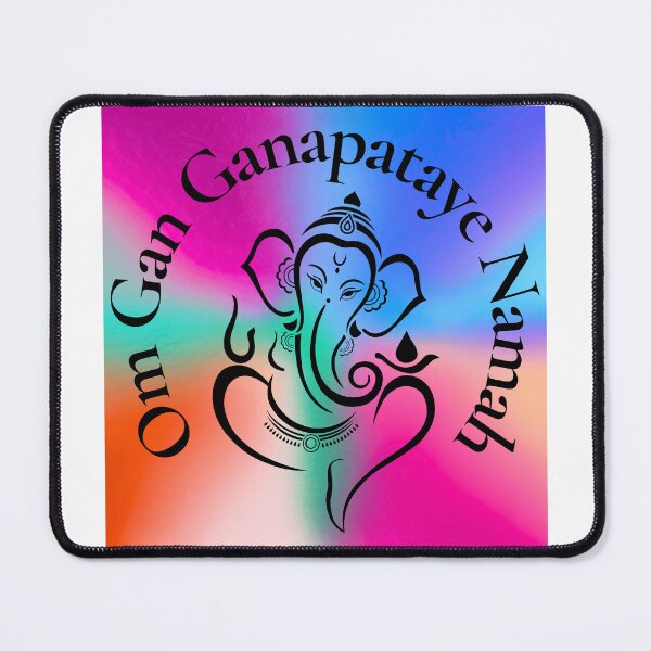 Item preview, Ganesh Mantra Vibrantly Colored Spiritual Design designed and sold by Fredster1966.