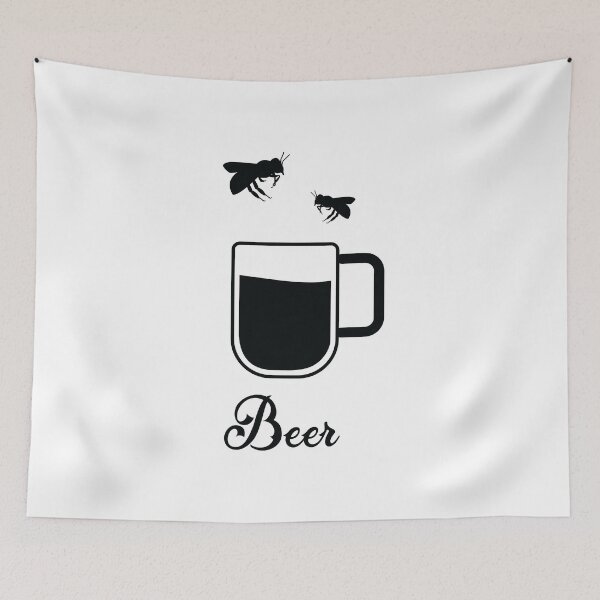 Item preview, Funny Bee Beer word in word Design designed and sold by saadkh.