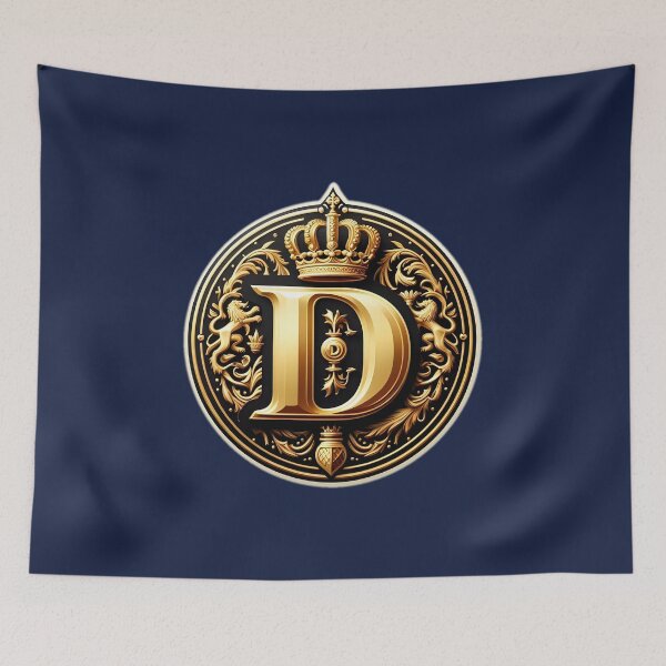 Item preview, a luxurious, gold-plated emblem with a prominent letter "A" at its core designed and sold by ShihawyAhmad.