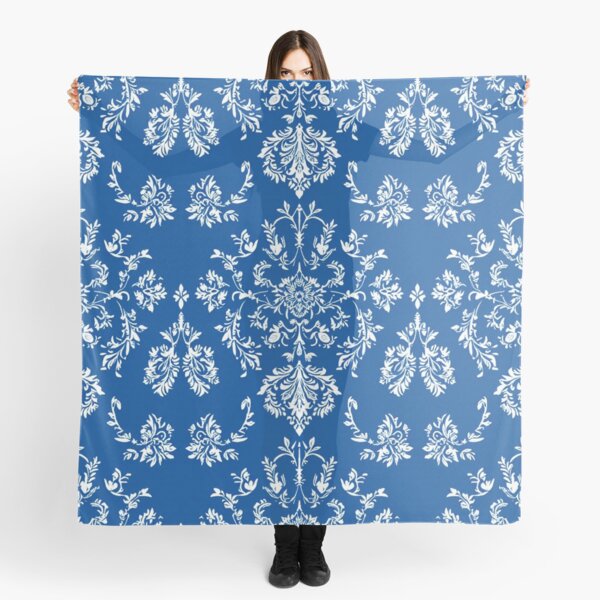 Item preview, White on Blue Toile Design - Classic Elegant Pattern designed and sold by GiftedExplorer.