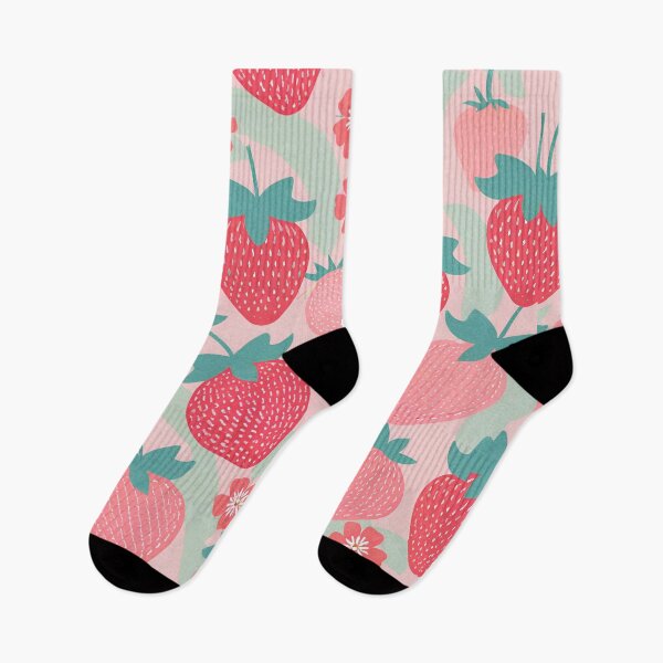 Item preview, Strawberry Fields and Sakura Flower Vintage Pattern designed and sold by matchamoonshop.