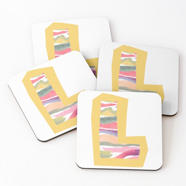 Item preview, Initial L Watercolor | designed and sold by Lotta Luxxa Lifestyle.