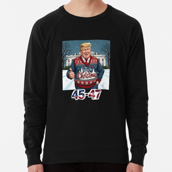 Item preview, Trump 45-47 Christmas Sweater designed and sold by KrabbyKathy.
