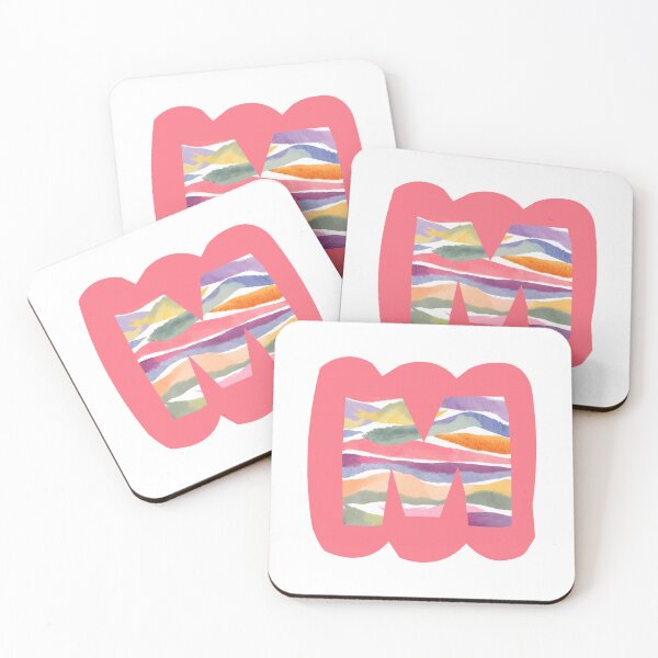 Item preview, Initial M Watercolor | designed and sold by Lotta Luxxa Lifestyle.