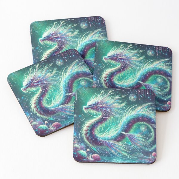 Item preview, Ethereal Sea Dragon with Cosmic Glow designed and sold by RealmBeastsAI.