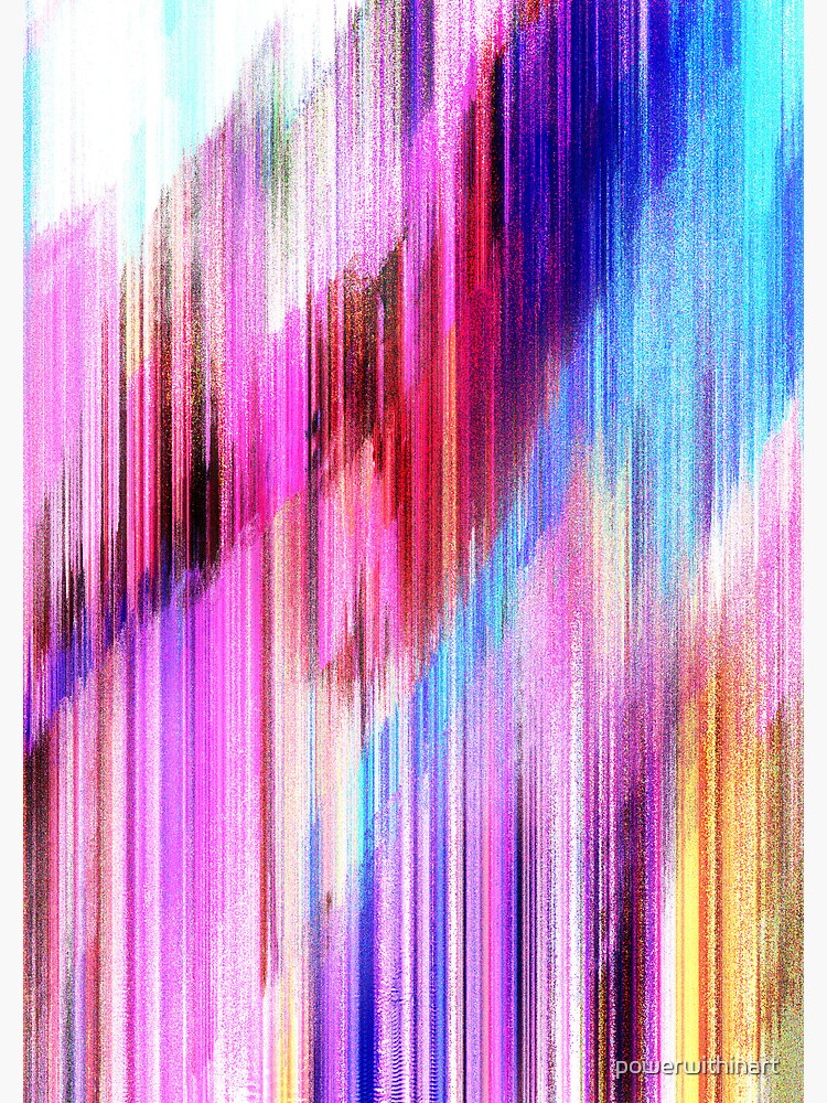 Thumbnail 3 of 3, Journal, Neon Gravity Well Abstract Evaporation Glitch Art designed and sold by powerwithinart.