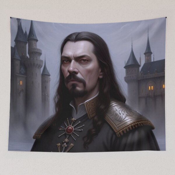 Item preview, Vlad Dracul Castle Portrait designed and sold by TheDarkWardrobe.