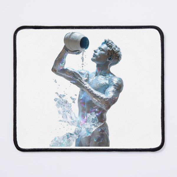 Item preview, AQUARIUS - SILVER CHROME HOROSCOPE ZODIAC SUN SIGN Water Bearer Star Constellation - Occult Gift designed and sold by Spinning Plates 360.