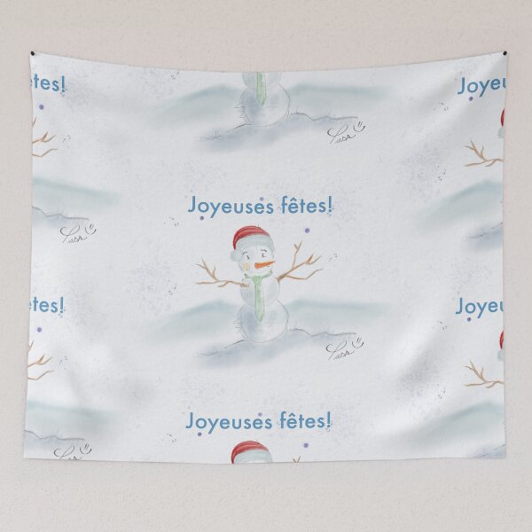 Item preview, Joyeuses fêtes illustration handmade by Pascale Breton designed and sold by Pascale Breton.