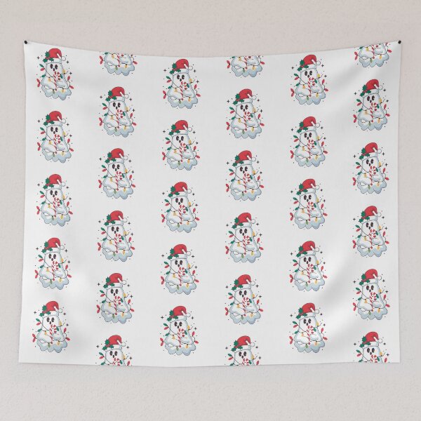 Item preview, Cute Christmas Ghost Candy Cane designed and sold by delphiniumco.