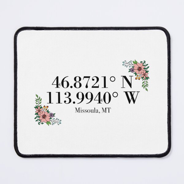 Item preview, Missoula, MT Coordinates designed and sold by mynameisliana.