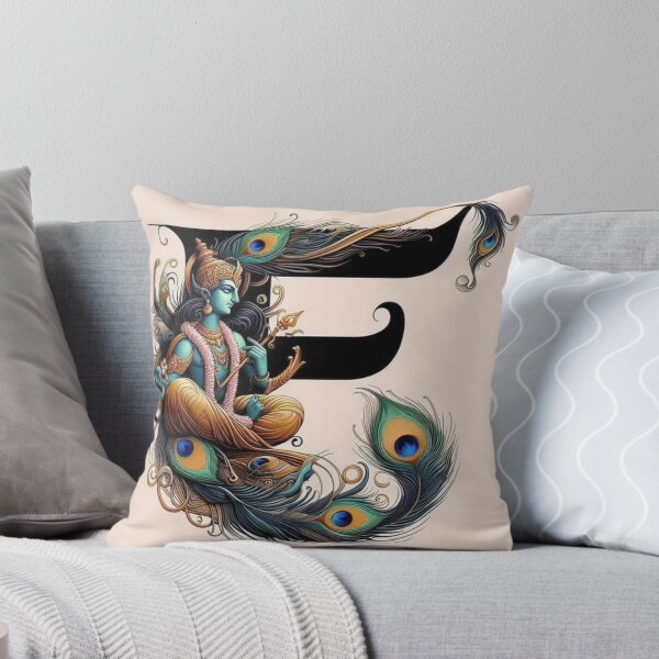 Item preview, F for Krishna - Divine Alphabet Art designed and sold by IndianShopper.