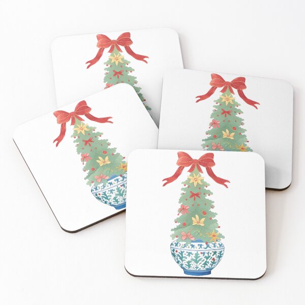 Item preview, Coquette Chinoiserie Christmas Tree designed and sold by Magnolia Valley Art.