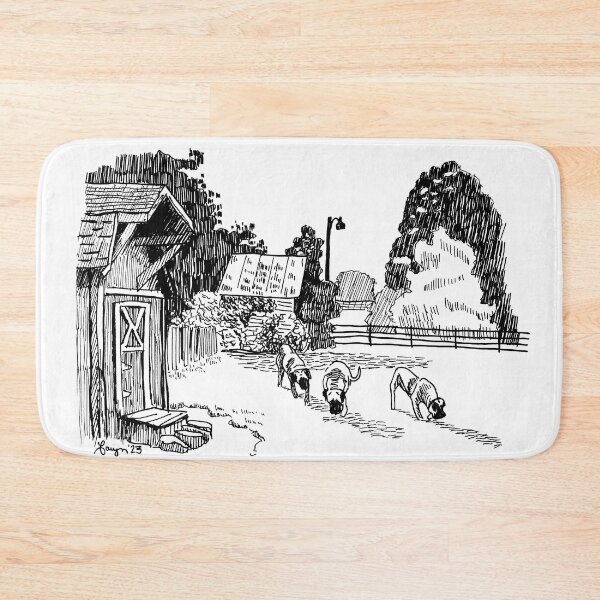 Item preview, Three Farm Dogs designed and sold by LivingstonLine.