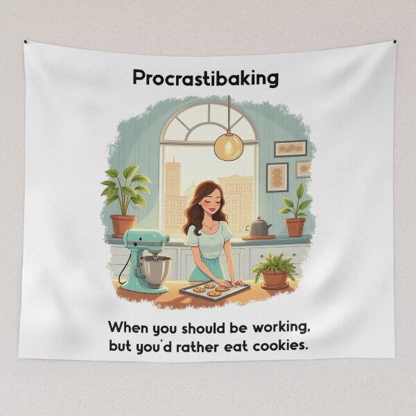 Item preview, Procrastibaking designed and sold by FunandWhimsy.