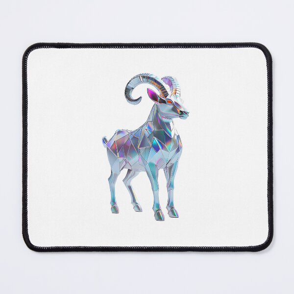 Item preview, ARIES - SILVER CHROME HOROSCOPE ZODIAC SUN SIGN Mountain Sheep Ram Star Constellation - Occult Gift designed and sold by Spinning Plates 360.
