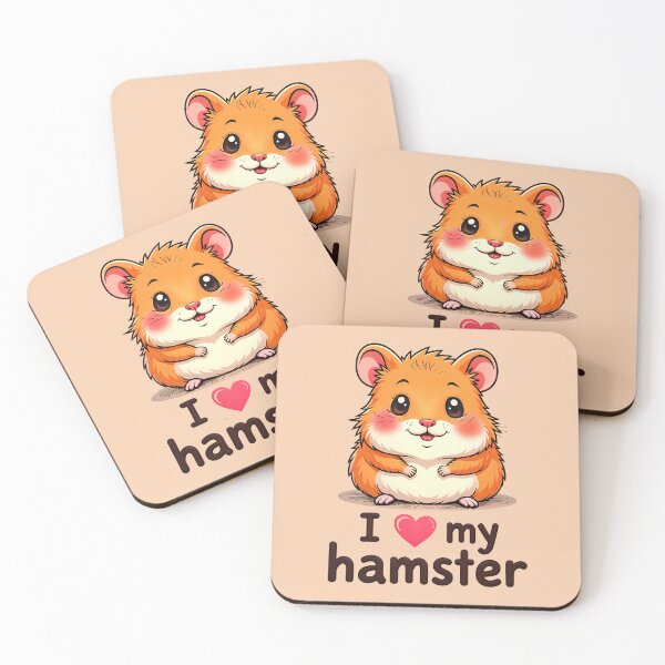 Item preview, I Love My Hamster Cute Kawaii Animal designed and sold by TheArtOfPat.
