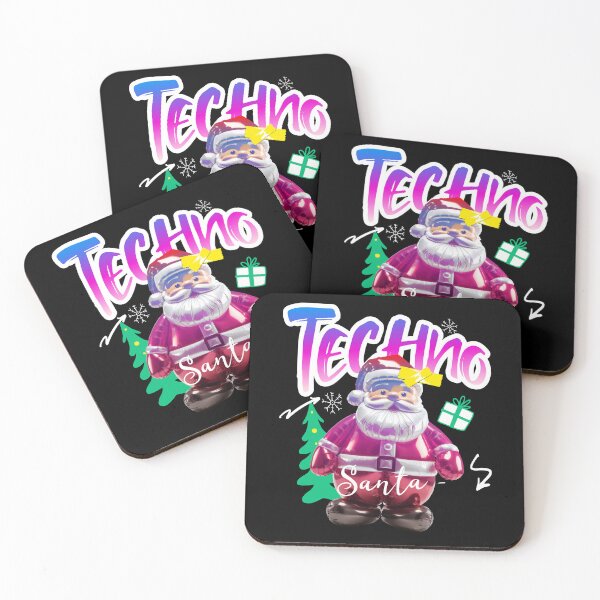 Item preview, TECHNO  - Santa Tech Figurine (black)  designed and sold by Discothreadz.