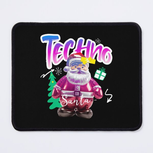 Item preview, TECHNO - Santa Tech Figurine (black) designed and sold by Discothreadz.