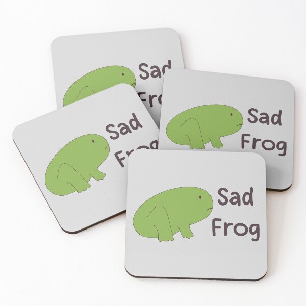 Item preview, Derpy Sad Frog designed and sold by Skull Fern.