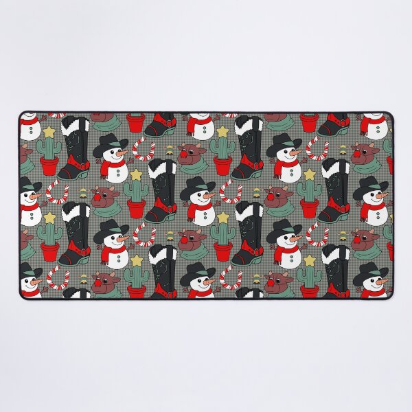 Item preview, Western Christmas on Tiny Gingham Plaid Background designed and sold by Procraftinate.