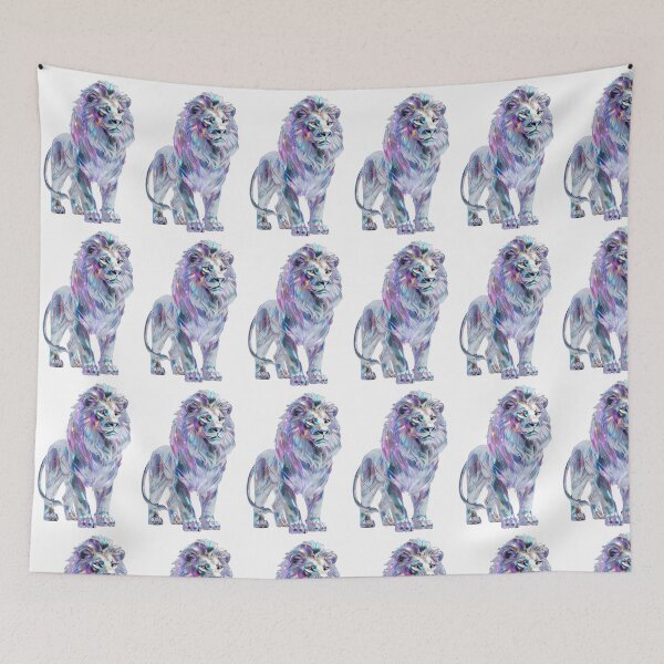 Item preview, LEO - SILVER CHROME HOROSCOPE ZODIAC SUN SIGN Wildlife Wild Cat Lion Star Constellation - Occult Gift designed and sold by Spinning Plates 360.