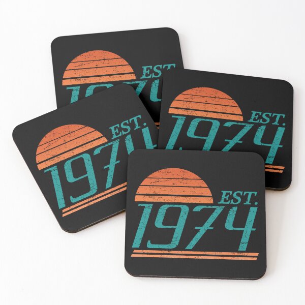 Item preview, Est. 1974 Vintage 50 Yrs Old designed and sold by thepixelgarden.