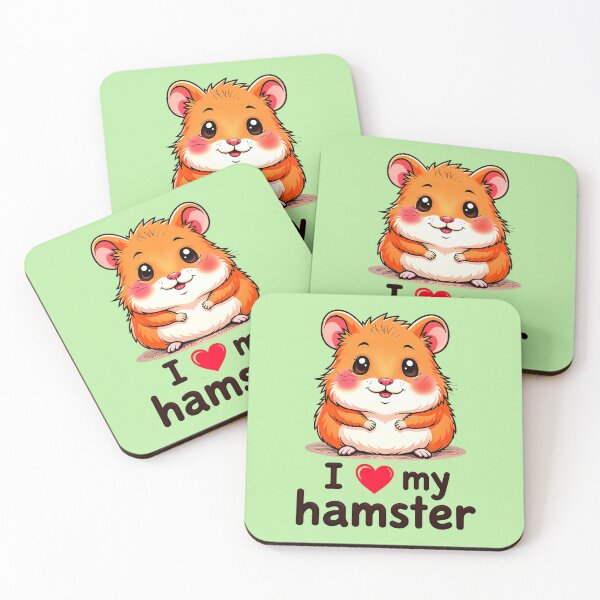 Item preview, I Love My Hamster Cute Kawaii Animal designed and sold by TheArtOfPat.