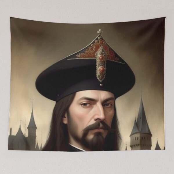 Item preview, Vlad Dracul Castle Portrait designed and sold by TheDarkWardrobe.