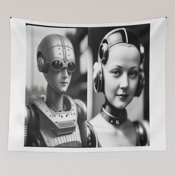Item preview, 1930's Scifi Robot Girls Vintage designed and sold by highplacidity.