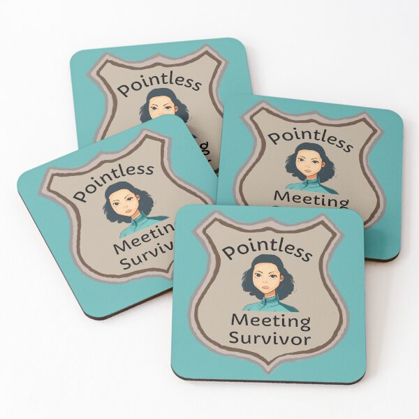 Item preview, Pointless Meeting Survivor  designed and sold by FunandWhimsy.