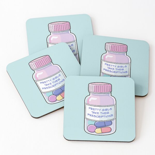Item preview, Pretty Girls Take Their Prescriptions designed and sold by thegirlyshoppe.