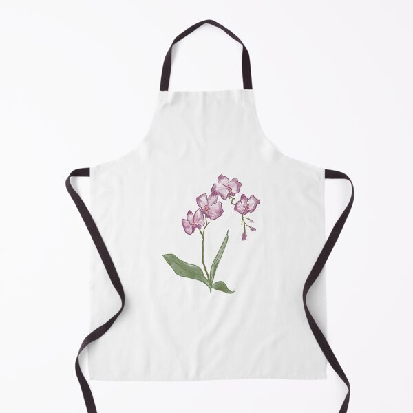 Item preview, Orchid flower drawing watercolor whimsical designed and sold by stellaerosae.