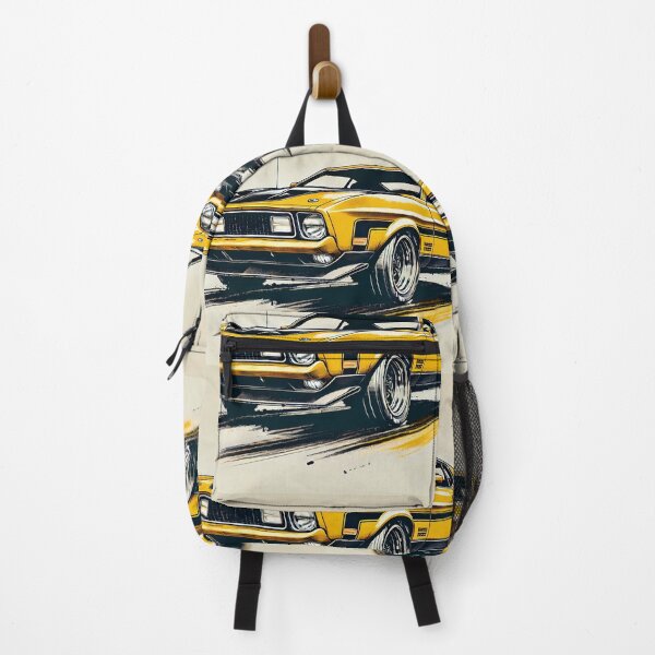 Item preview, Classic 1971 Ford Mustang Mach 1 Fanart (Yellow 1) designed and sold by Peterson Designs.