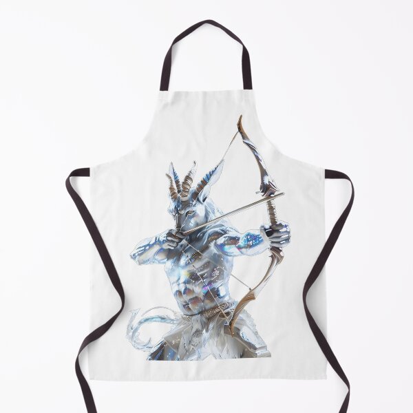 Item preview, SAGITTARIUS - SILVER CHROME HOROSCOPE ZODIAC SUN SIGN Satyr Man Goat Archer Star Constellation - Occult Gift designed and sold by Spinning Plates 360.