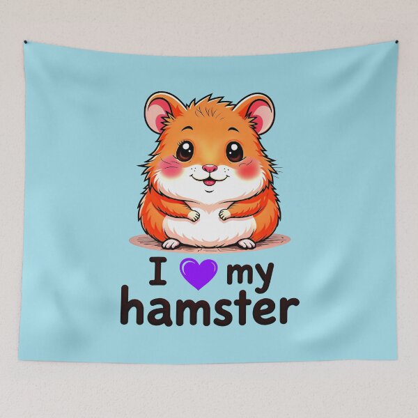 Item preview, I Love My Hamster Cute Kawaii Animal designed and sold by TheArtOfPat.