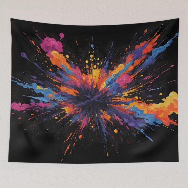 Item preview, Dark Abstract Colorful Explosion designed and sold by papi1998.