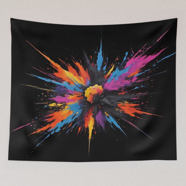 Item preview, Dark Abstract Colorful Explosion designed and sold by papi1998.