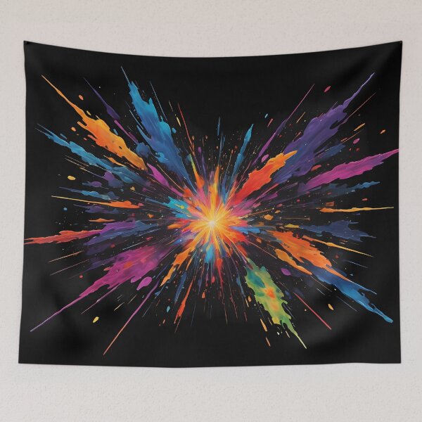 Item preview, Dark Abstract Colorful Explosion designed and sold by papi1998.