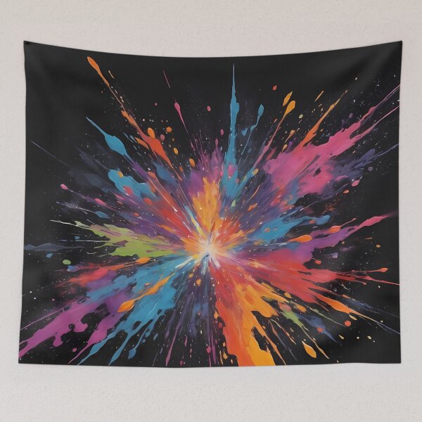 Item preview, Dark Abstract Colorful Explosion designed and sold by papi1998.