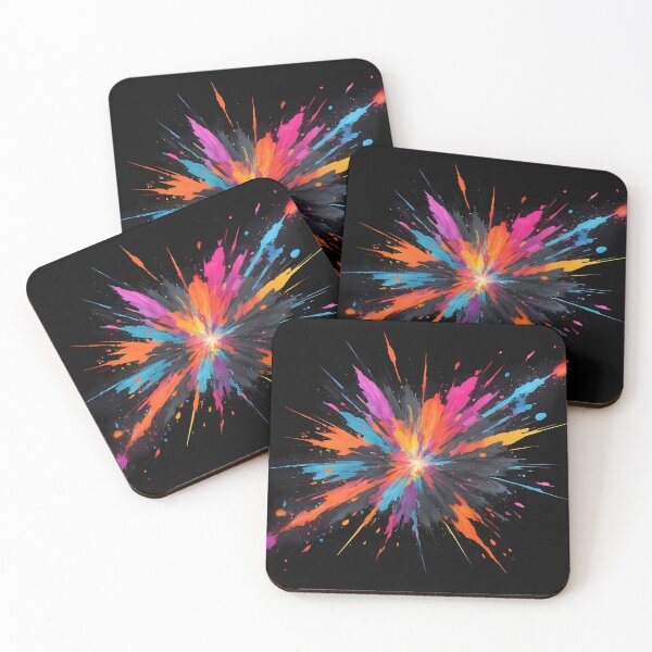 Item preview, Dark Abstract Colorful Explosion designed and sold by papi1998.