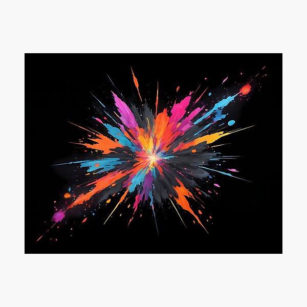 Item preview, Dark Abstract Colorful Explosion designed and sold by papi1998.