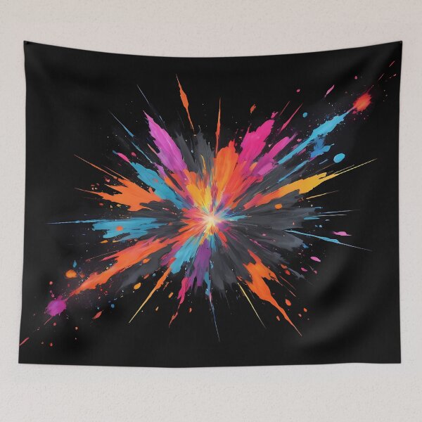 Item preview, Dark Abstract Colorful Explosion designed and sold by papi1998.