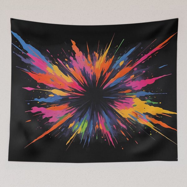 Item preview, Dark Abstract Colorful Explosion designed and sold by papi1998.