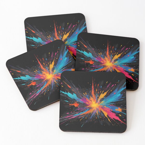 Item preview, Dark Abstract Colorful Explosion designed and sold by papi1998.